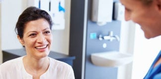 All Women’s Healthcare Female Patient smiling