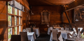 The Best French Restaurants in New Jersey Interior of Saddle River Inn, One of The Best French Restaurants in New Jersey