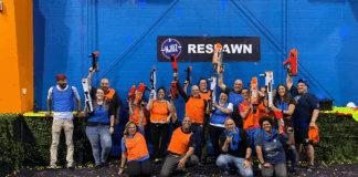 NJ Battle Zones Brings Nerf-based Fun to North Jersey NJ Battle Zones Team Building Group Photo
