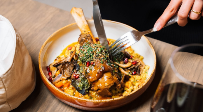 The Best Mediterranean Restaurants in New Jersey Lamb Shank from Solaz, One of The Best Mediterranean Restaurants in New Jersey